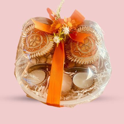 Premium Candle & Dry Fruit Set