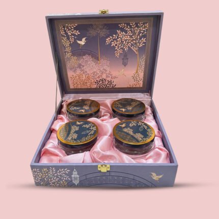 Royal Silk Dry Fruit Gift Box (4 Jar Set)